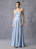 Corset Satin Slip Maxi Dress