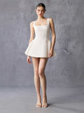 Square Neck Corset Skater Mini Dress