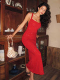 Sequin Backless Mermaid Maxi Dress